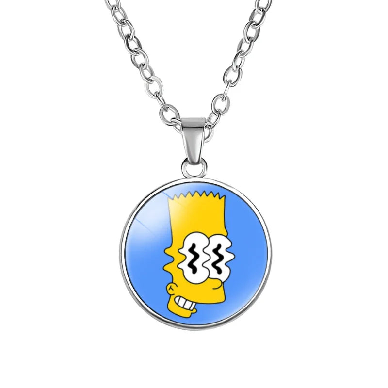 Collier Simpsons - Visage Flou de Bart