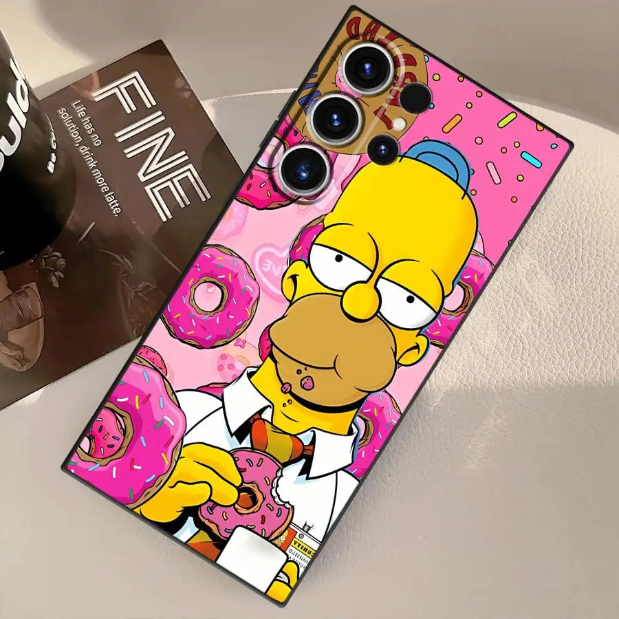 Coque Samsung Simpsons - Homer Donut