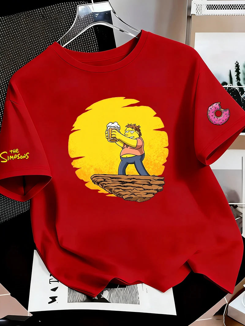 T-Shirt Simpsons - Barney Gumble au Soleil Couchant