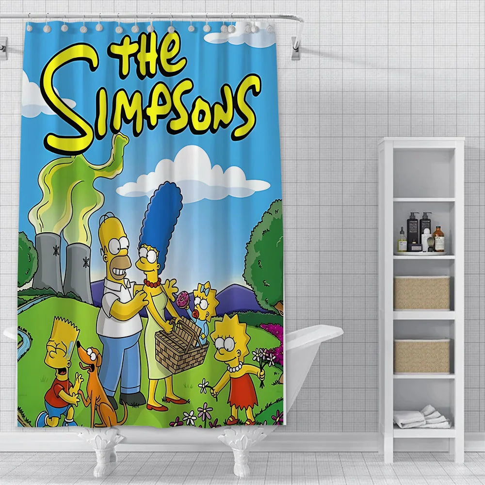 Rideau de Douche Simpsons - Famille à la Campagne