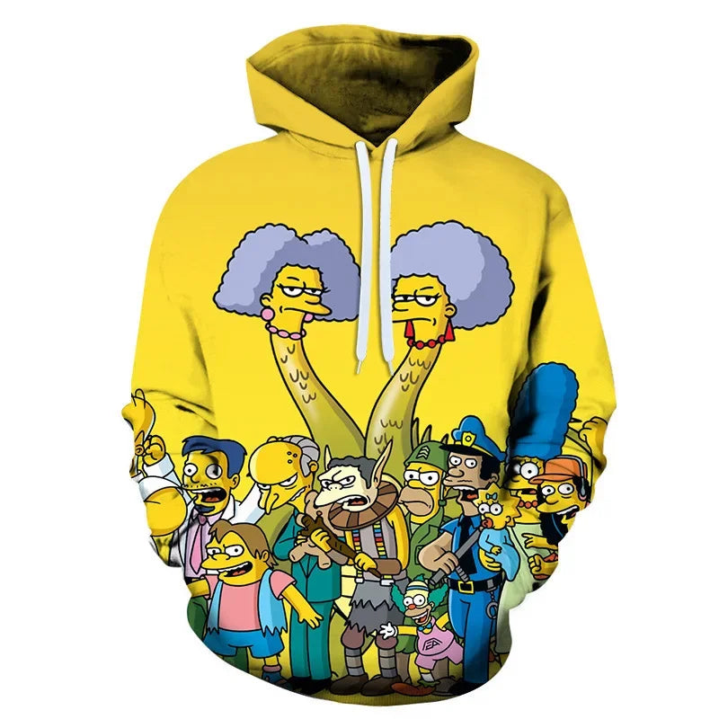 Pull à Capuche Personnages The Simpsons