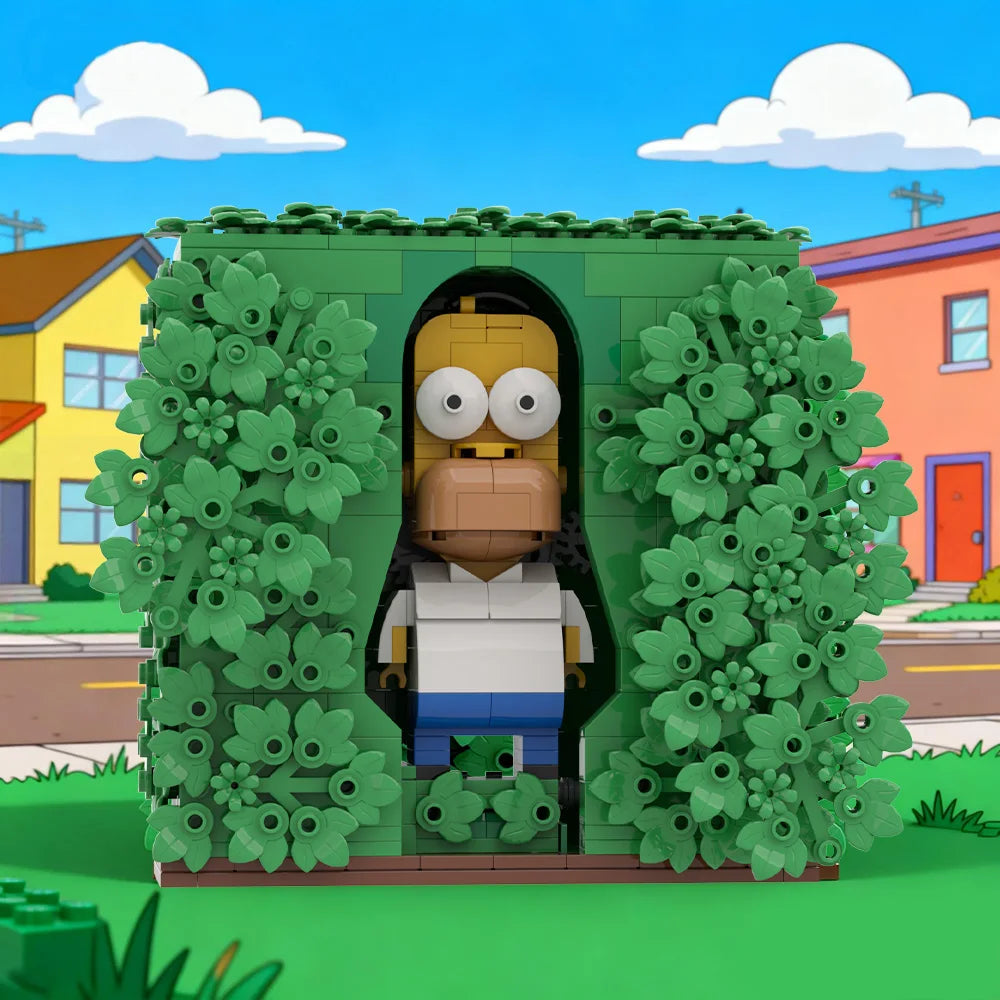 Briques Simpsons - Homer dans la Haie