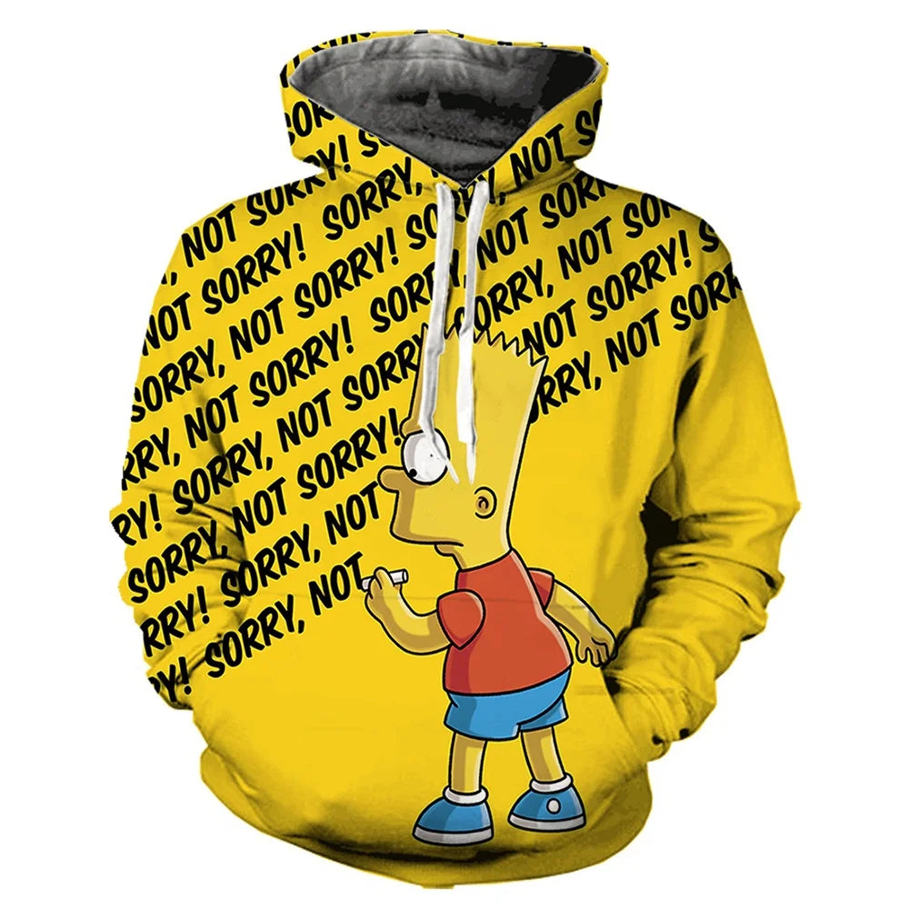 Pull à Capuche Simpsons - Bart "Sorry Not Sorry"