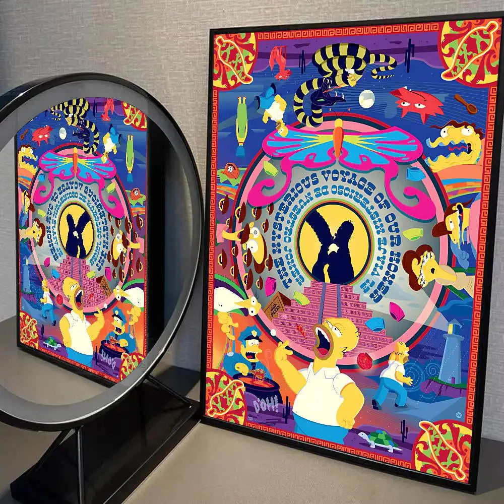 Poster Simpsons - Trip Psychédélique