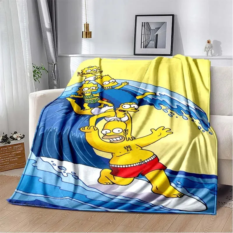 Plaid The Simpsons Surf