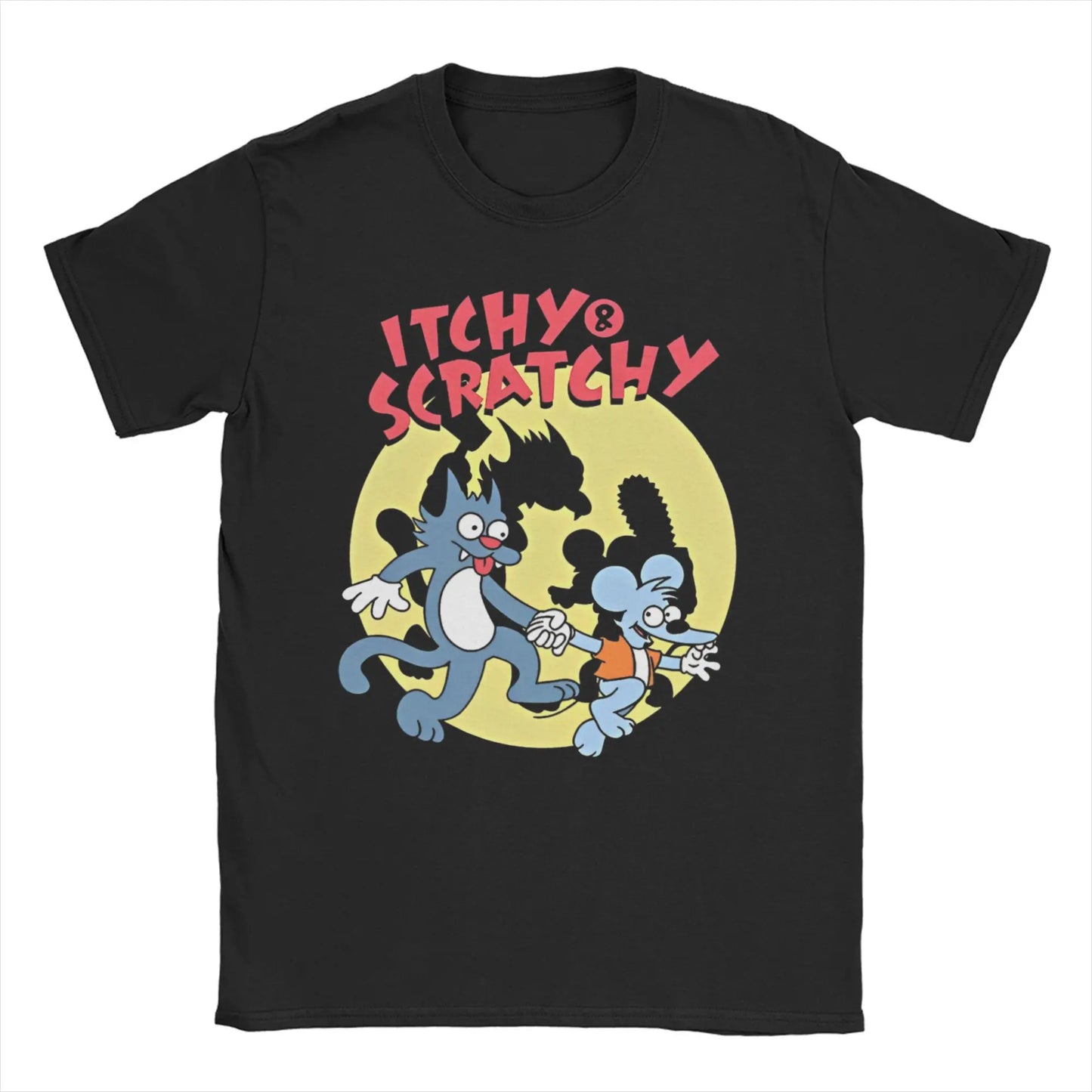 T-Shirt Simpsons - Itchy & Scratchy Cercle Jaune