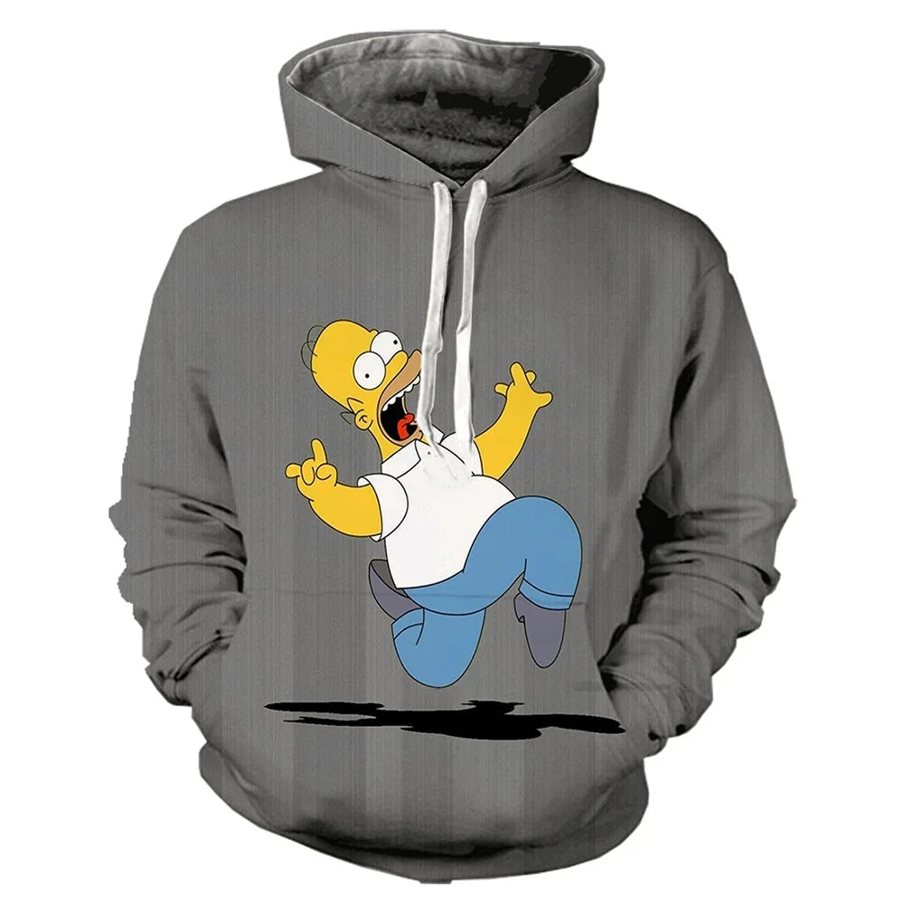 Pull à Capuche Simpsons - Homer Court Affolé