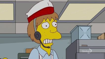 L'ado à la voix qui mue des Simpson