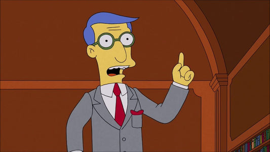 L'avocat aux cheveux bleus des Simpson