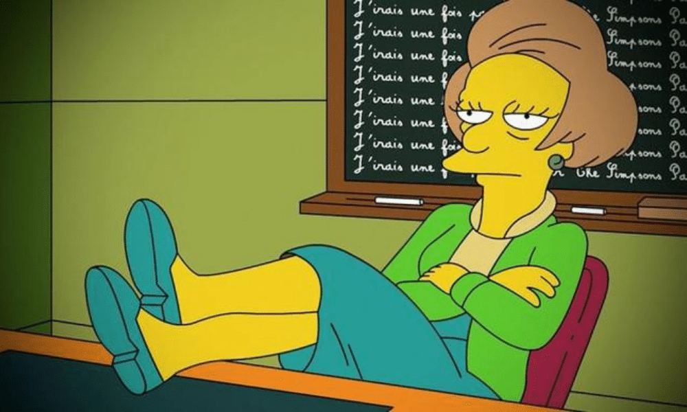 Edna Krapabelle : l'institutrice cynique de Bart