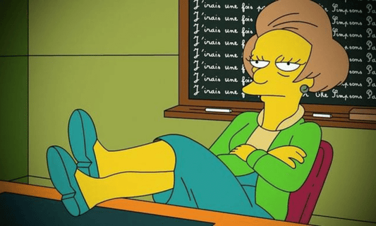 Edna Krapabelle : l'institutrice cynique de Bart