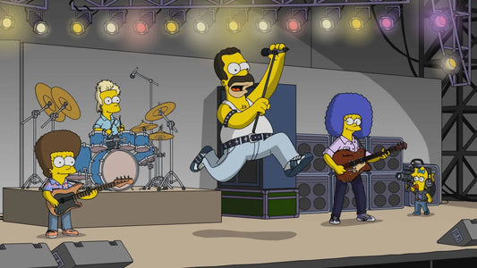 Les groupes de rock dans les Simpson