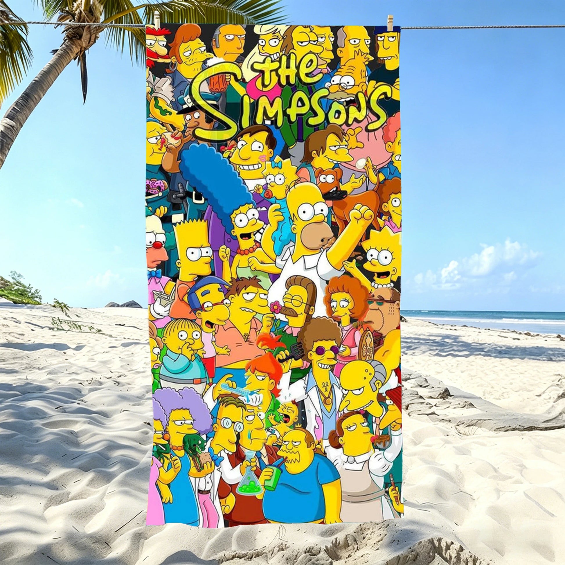 Serviette de Plage Simpsons - Springfield