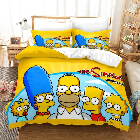 Housse de Couette Famille The Simpsons