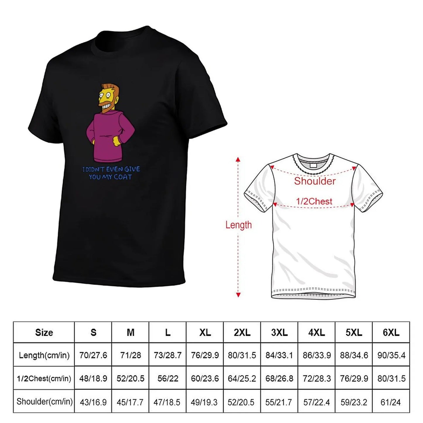 T-Shirt Simpsons - Hank Scorpio « I Didn't Even Give You My Coat »