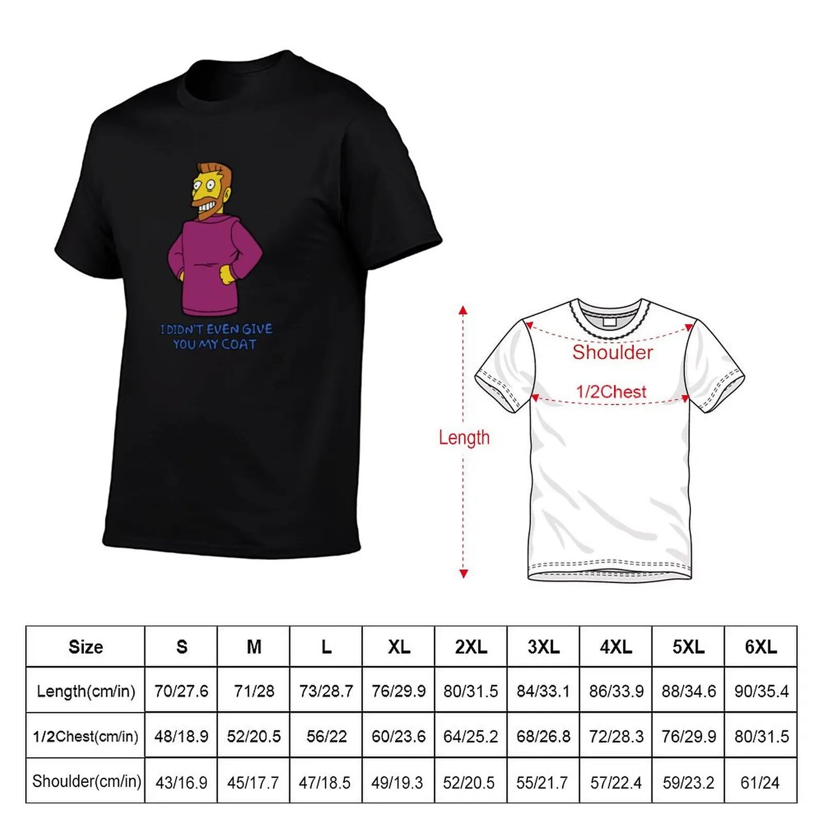T-Shirt Simpsons - Hank Scorpio « I Didn't Even Give You My Coat »