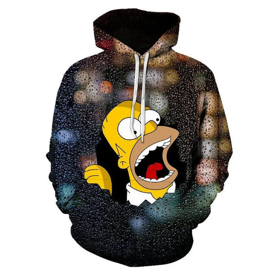 Pull à Capuche Simpsons - Homer Bouche Grande Ouverte