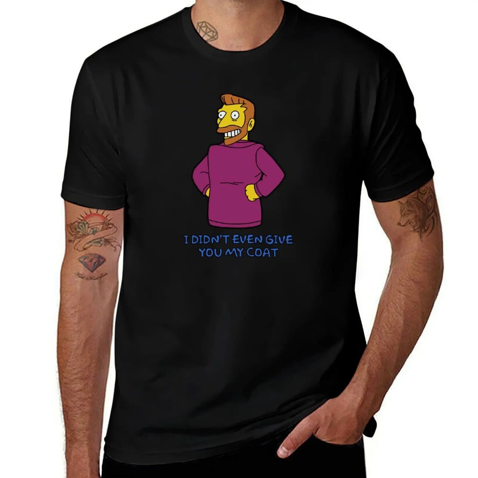 T-Shirt Simpsons - Hank Scorpio « I Didn't Even Give You My Coat »