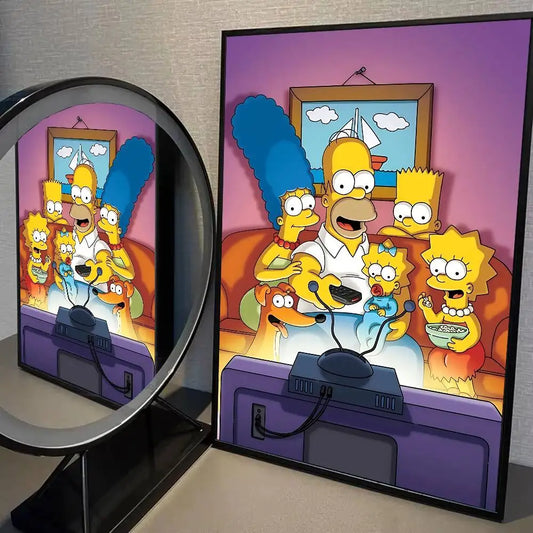 Poster Simpsons - Scène du Canapé