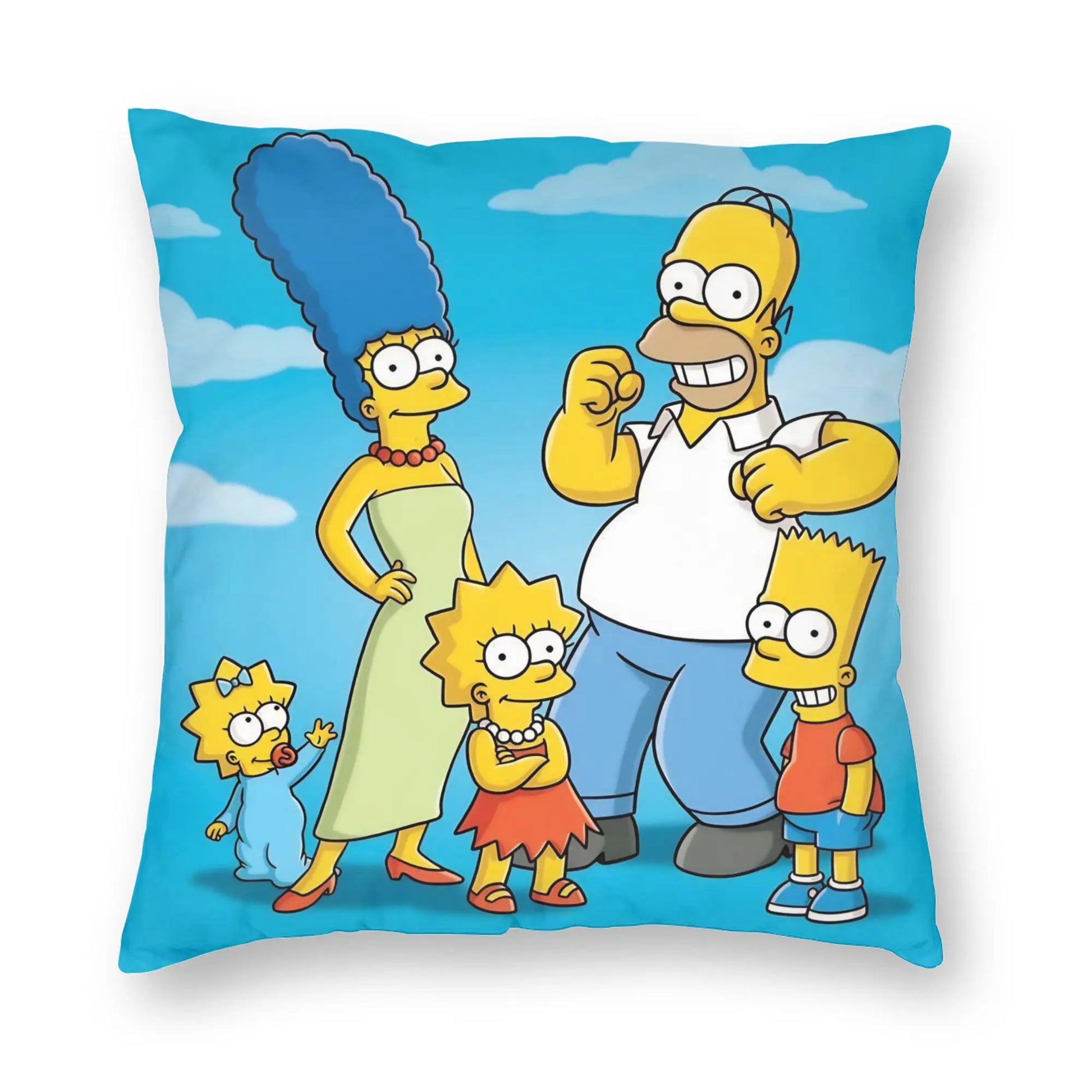 Coussin Simpsons - Famille sous le Ciel Bleu