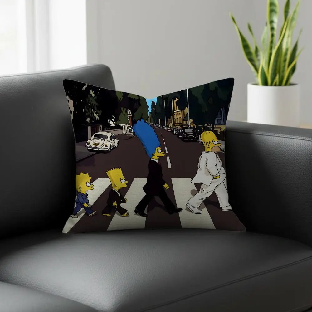 Coussin Simpsons - Abbey Road