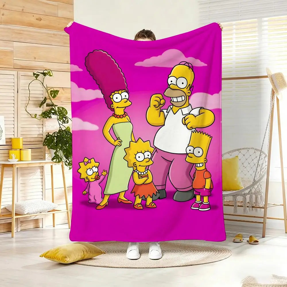 Plaid Simpsons - Famille Fuchsia