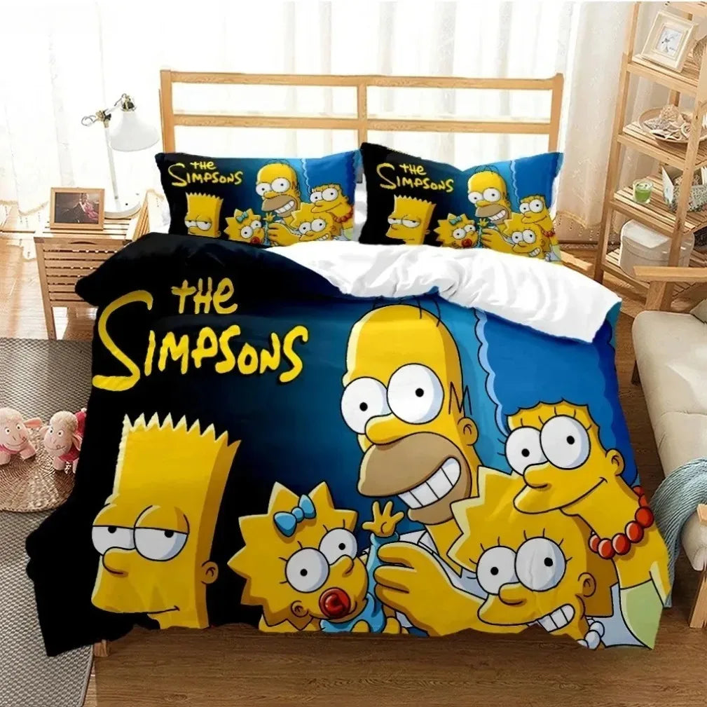 Housse de Couette Simpsons - Parure Famille