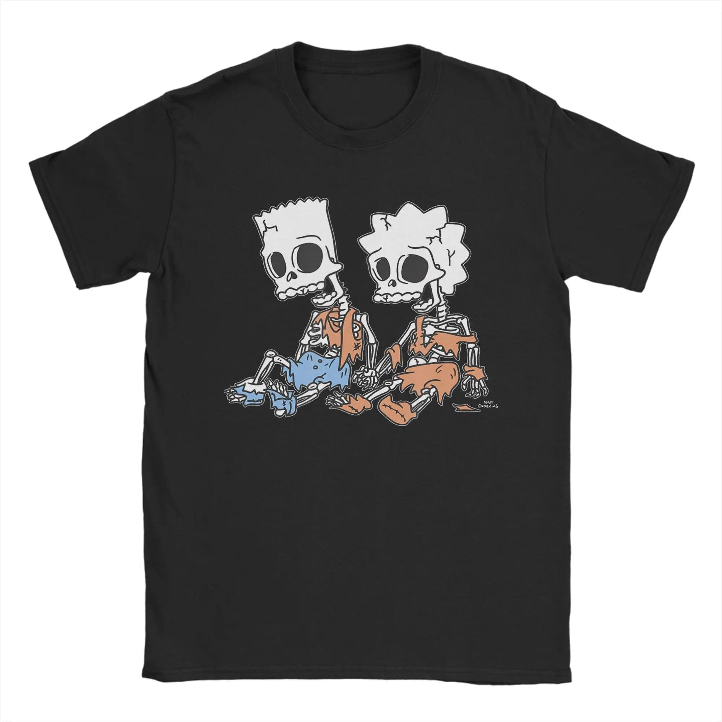T-Shirt Simpsons - Bart et Milhouse Squelettes