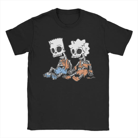 T-Shirt Simpsons - Bart et Milhouse Squelettes