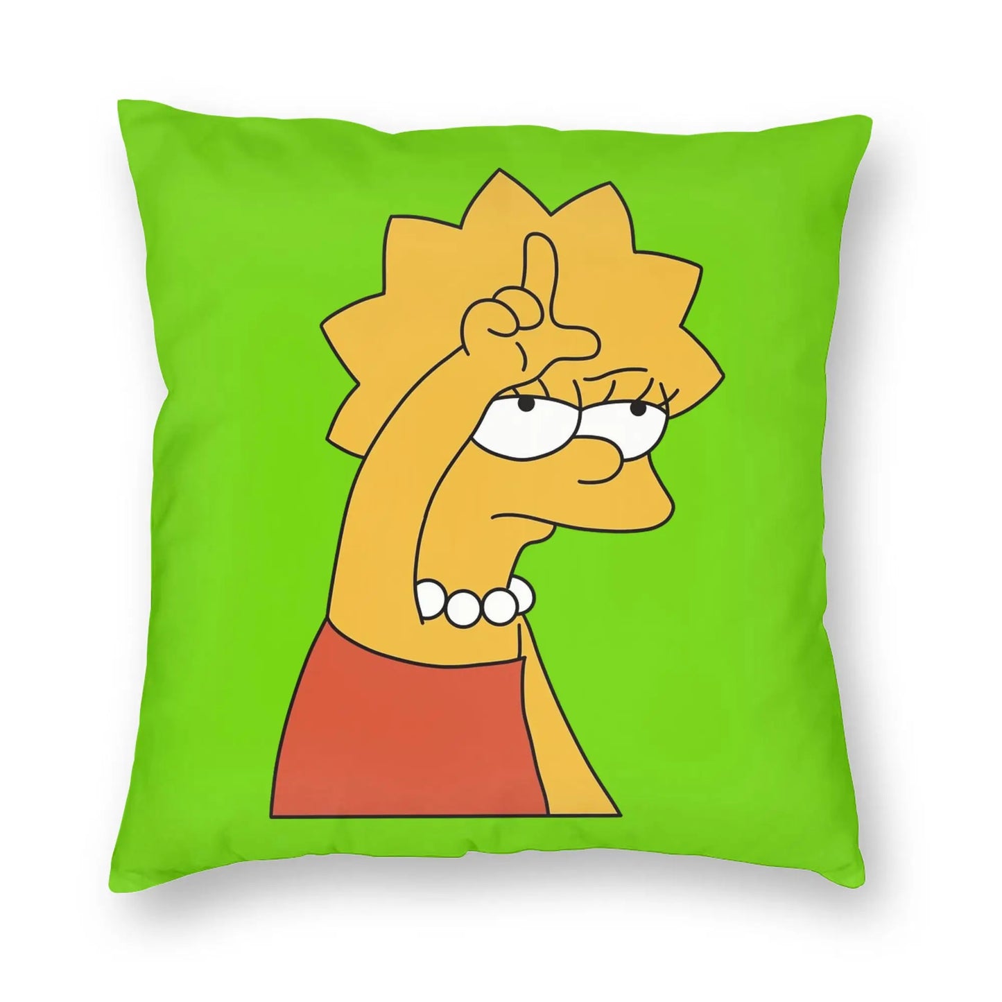 Coussin Simpsons - Lisa Fait le L