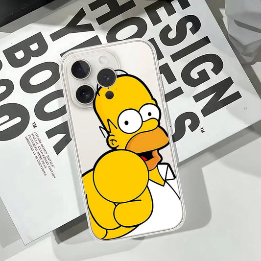 Coque iPhone Simpsons - Homer Transparente