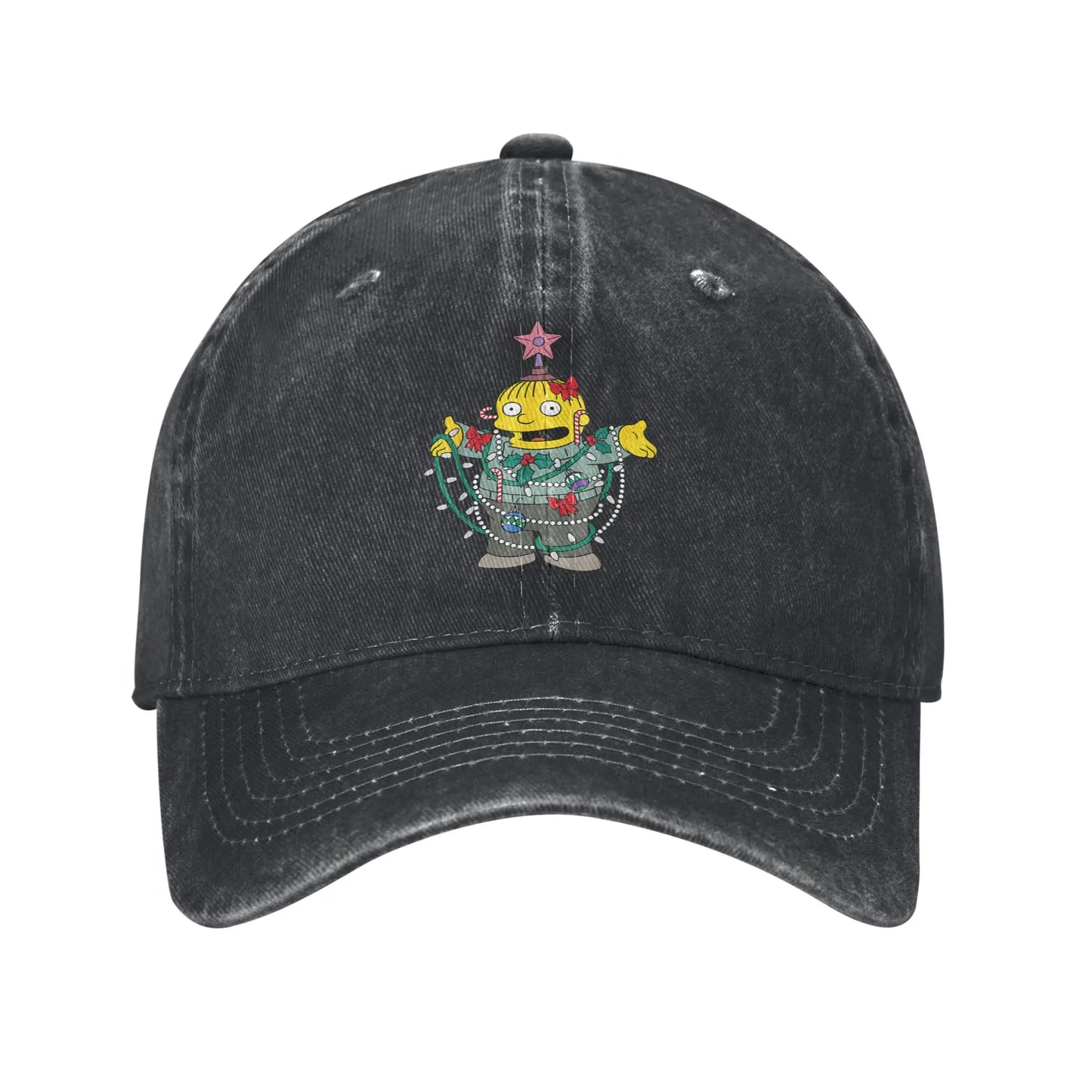 Casquette Simpsons - Ralph Sapin de Noël Noir