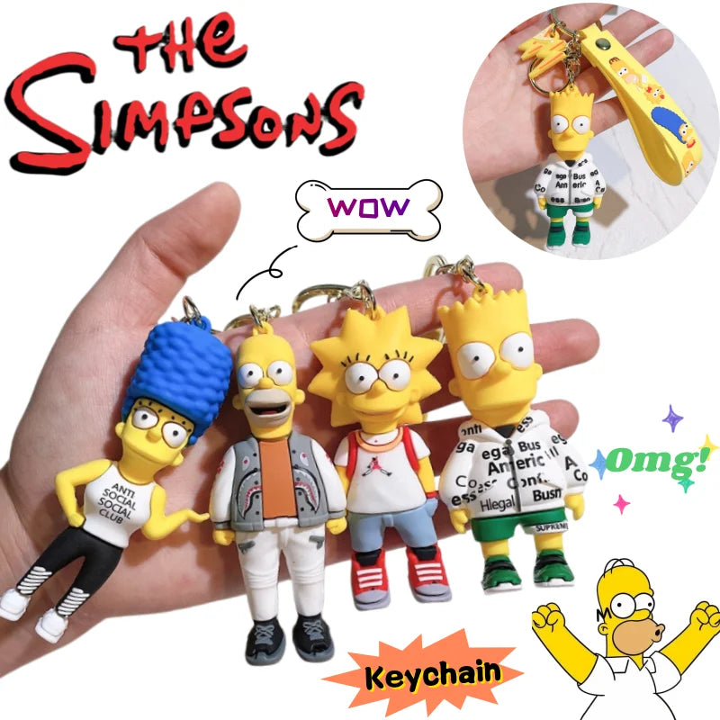 Porte-clés Simpsons - Figurines Silicone