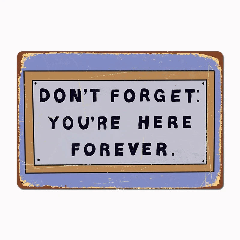 Plaque Métal Simpsons - Here Forever