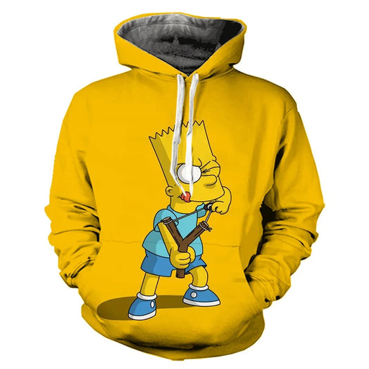 Pull à Capuche Simpsons - Bart au Lance-Pierre