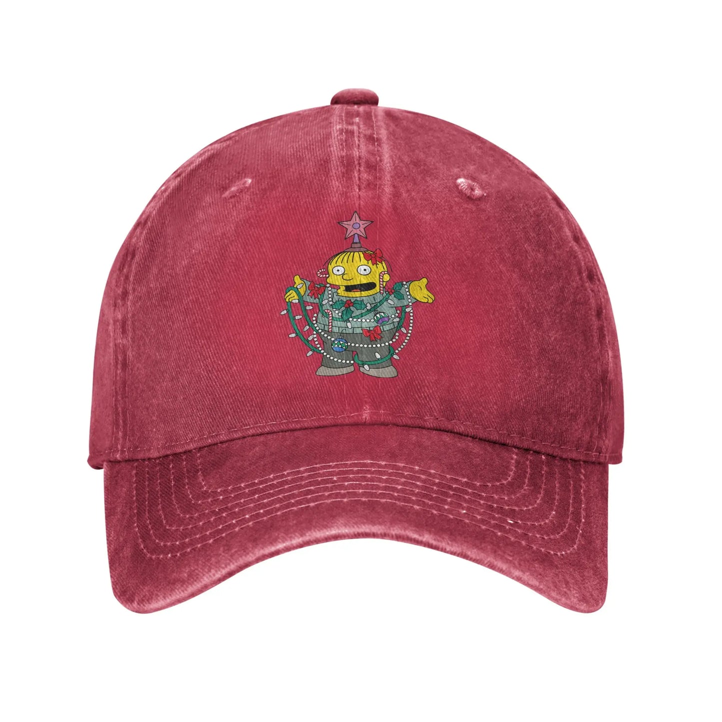 Casquette Simpsons - Ralph Sapin de Noël Rouge