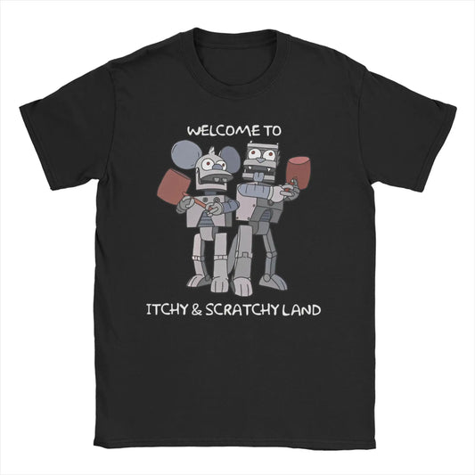 T-Shirt Simpsons - Itchy & Scratchy Land