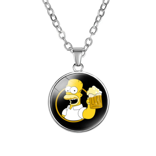 Collier Simpsons - Homer et Chope de Bière