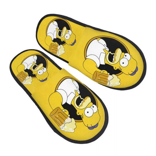 Pantoufle Homer Simpson - Bière à la Main