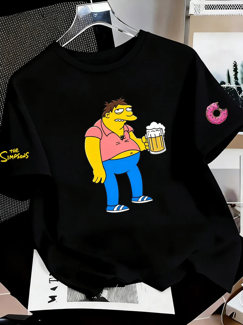 T-Shirt Simpsons - Barney Gumble et ses Deux Bières
