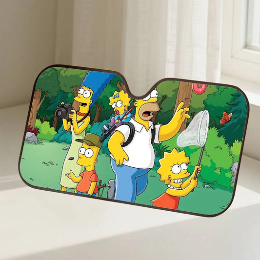 Pare-soleil Simpsons - Famille en Forêt