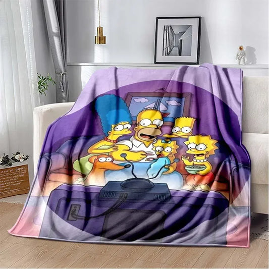 Plaid Simpsons Devant la Télé