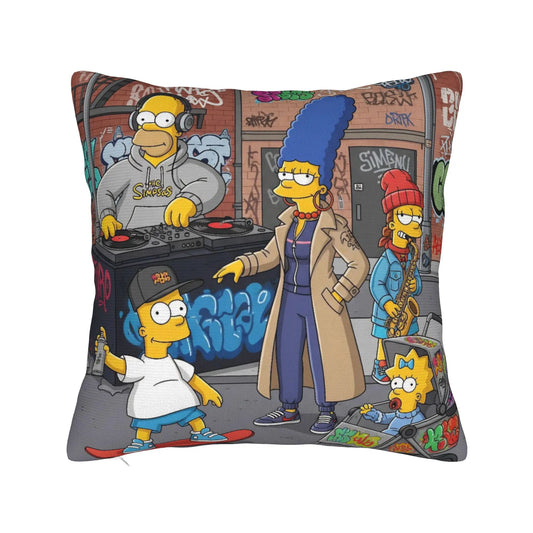 Coussin Simpsons - Famille au Complet Hip-Hop