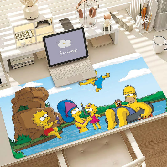 Tapis de Souris Simpsons - Famille au Lac