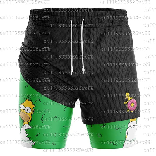 Short de Sport Simpsons - Homer 2-en-1