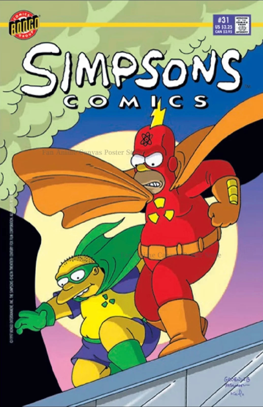 Poster Simpsons - Radioactive Man et Fallout Boy