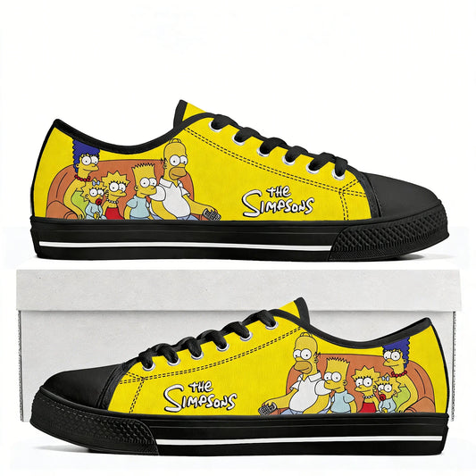 Baskets Simpsons - Famille au Canapé