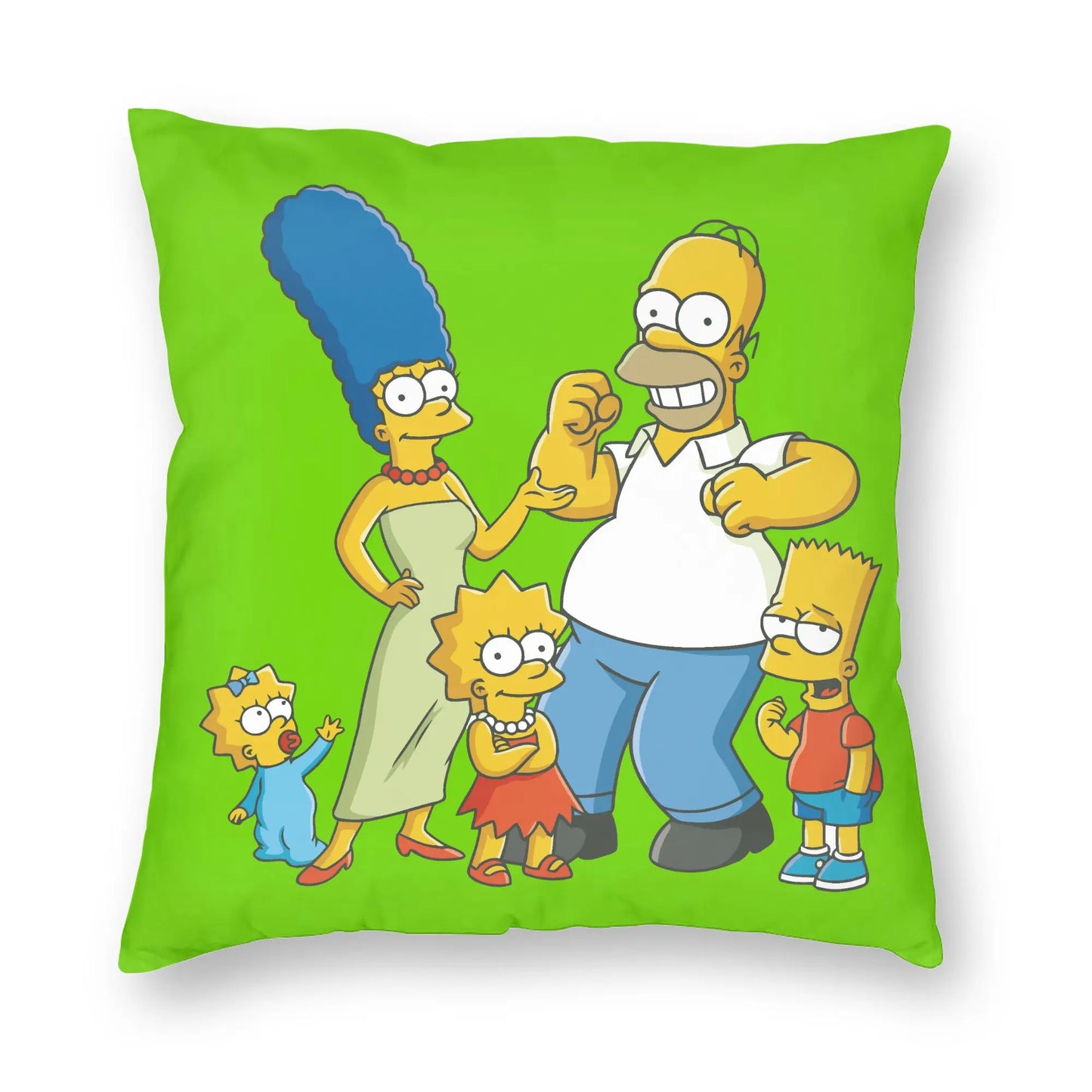 Coussin Simpsons - La Famille en Vert