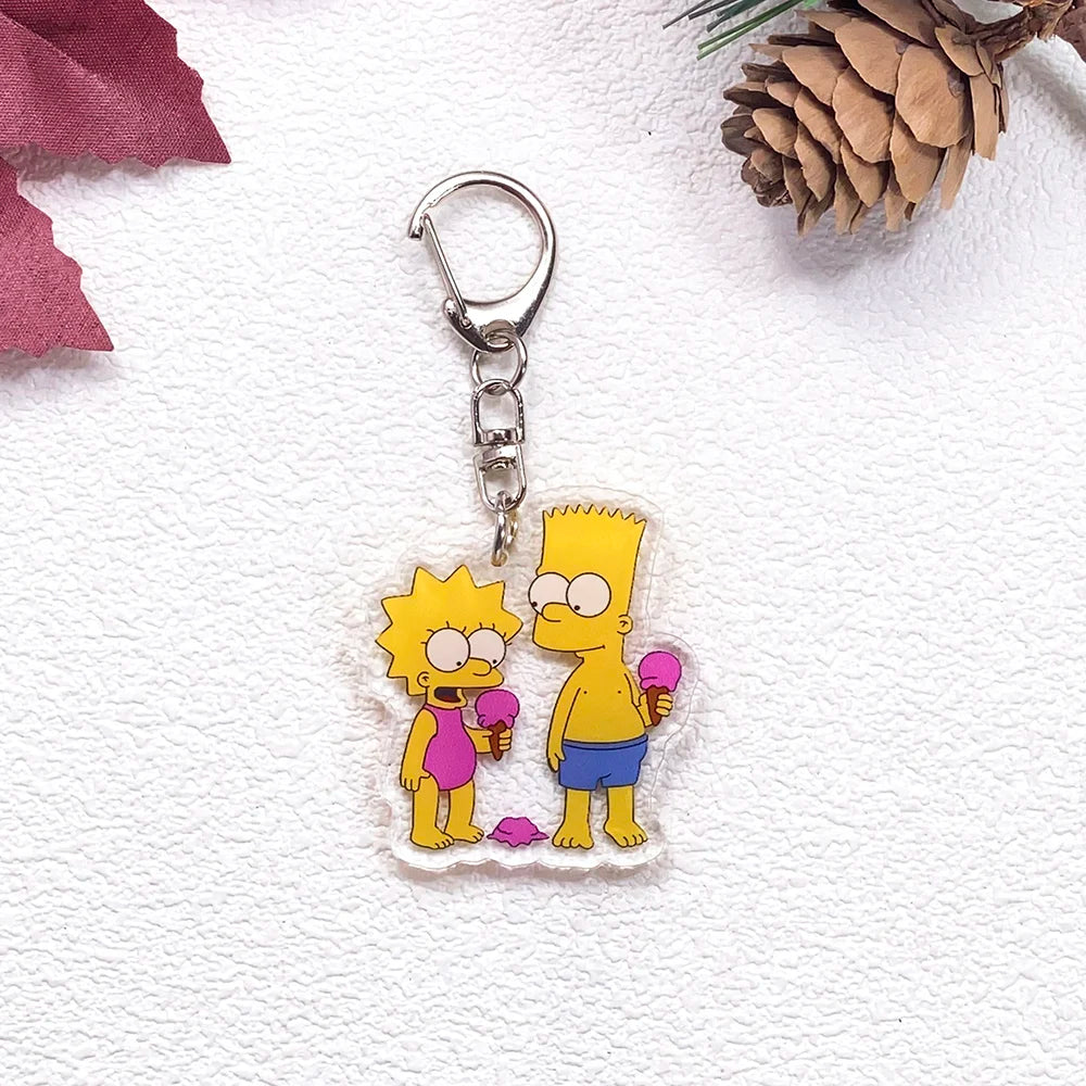 Porte-clés Bart et Lisa Simpson
