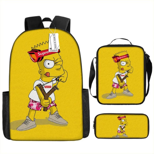 Ensemble Sac à Dos Simpsons 3 Pièces - Bart